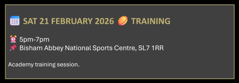 elite youth rugby under 12 academy traning schedule for february 2026 at bisham abbey