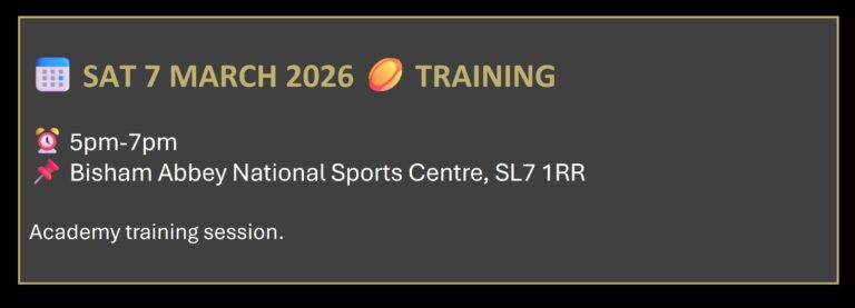 elite youth rugby training academy in march 2026 at the national sports centre bisham abbey