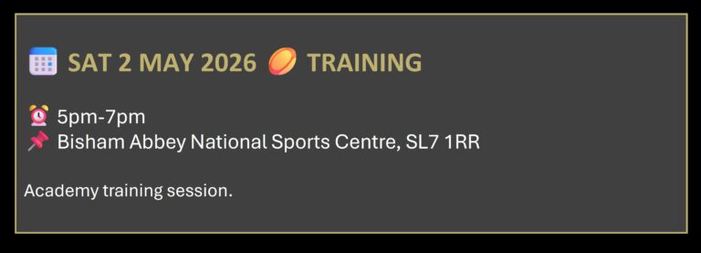 englands elite youth rugby traning schedule for may 2026